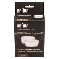 Braun AX13210004 Charcoal Water Filters (6 Pack BRSC004)