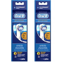 Braun Oral-B EB20-3-2PACK Precision Clean Replacement Brush Heads, 6 Brushes (Replaces EB17 Brush Head)