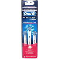 Braun EBS17-3ES Toothbrush Brushes, 3 pack - Extra Soft For Sensitive Gum Care