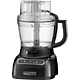 KitchenAid KFP1333OB0 13 Cup Food Processor with 3 Speeds, External Adjustable Slicing Disc, Wide Mouth, Mini Bowl  Onyx Black