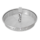 T-Fal TS-1600004795 Emeril Stainless steel Glass lid with strainer (small and large holes) for 2qt/3qt Sauce Pan and 3qt Pan. Only fits Emeril's copper bottom cookware line.